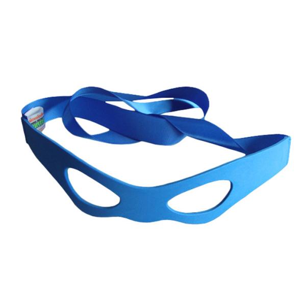 Natural Material Masque Sleeping Eye Shades Blue Color With Woven Label Logo For