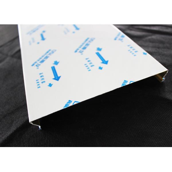 C - shaped Closed Aluminium Strip Ceiling / Acoustic Suspended Ceiling Tiles