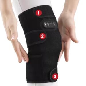 Flexible thermal Heated Knee Pad Carbon fiber For Old Leg Pain Relief