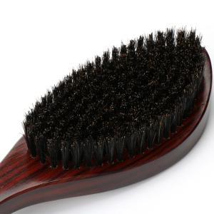 Beach Wood Handle Men's Beard Brush 360 Curved Wave Brush for a Sleek and
