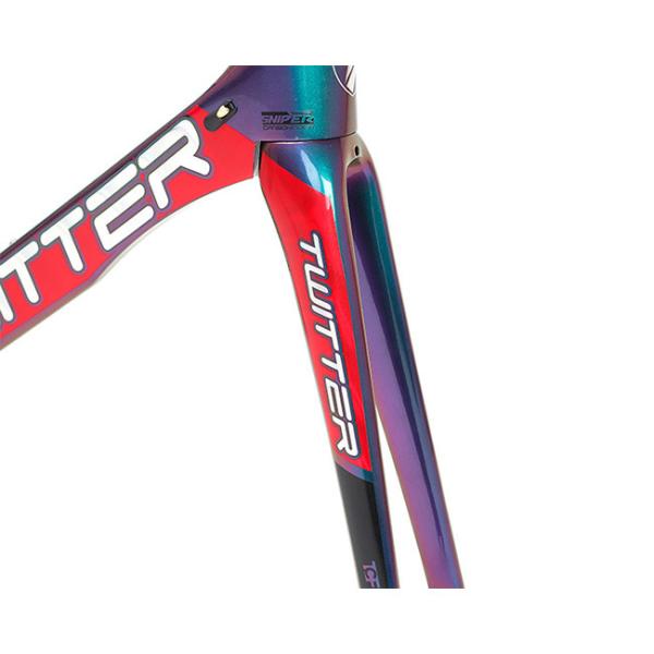 RoHS Certified Carbon Road Bike Frame 51cm With Holographic Color