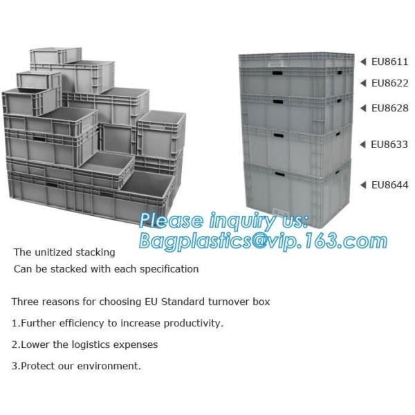 Plastic Circulation Folding Electronic Industrial Turnover Box, Stackable