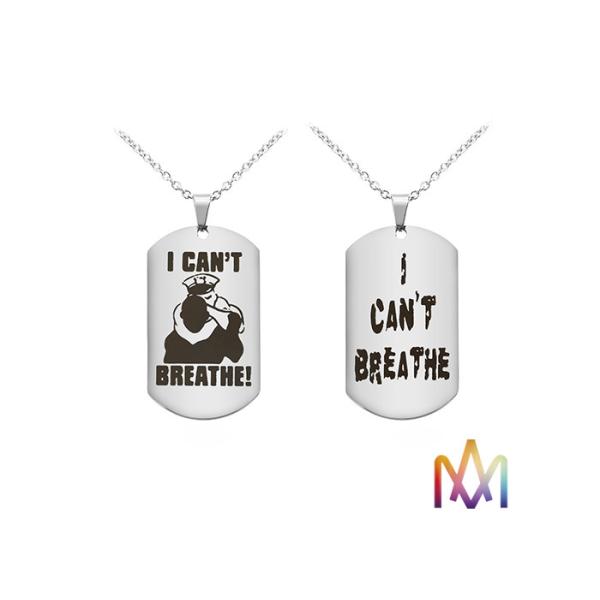 Buy 2.5mm Thickness OEM Words Personalized Mens Engraved Necklace at wholesale prices