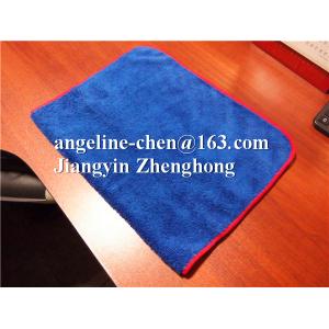 One side plush, one side terry microfibre cleaning towel