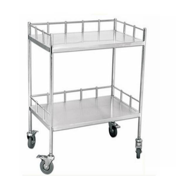 Low Price Stainless Steel Hospital Medical Trolley with Drawers