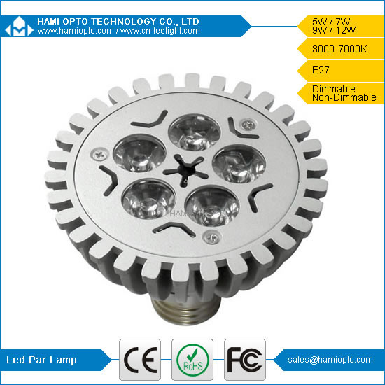 5W Par30 LED Lights Interior Lighting, 30º 45º 60º Beam Angle, 50000 Housr With