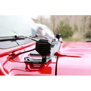 Aluminum Alloy Black LED Driving Light A Pillar Mounting Bracket for Wrangler JL