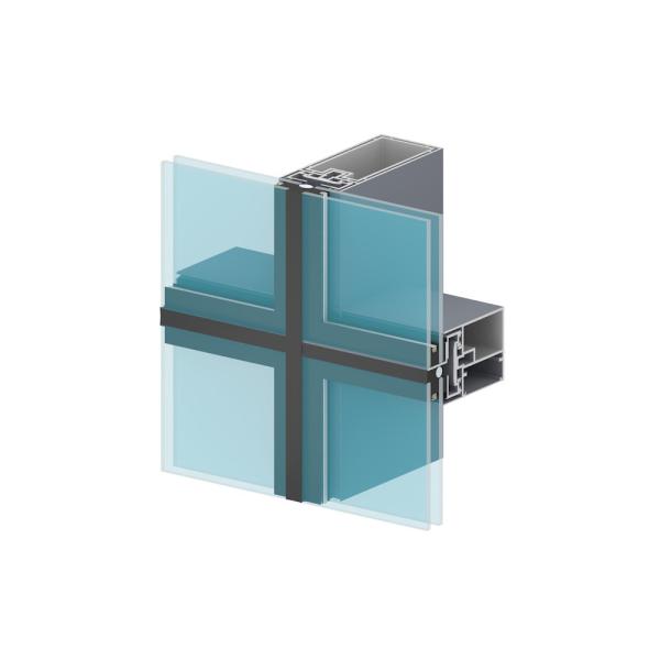 6000 Series T3-T8 Aluminium Curtain Wall Profile Durable High Strength