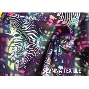Digital Printing Recycled Swimwear Fabric 225gsm-230gsm With Animal Patterns
