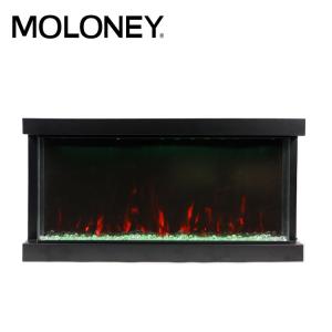 Quality 60inch 150cm Logs Crystals Pebbles 3-Sided Electric Fireplaces 6 Colors Flame for sale