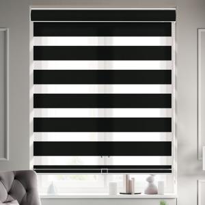 Semi Blackout 100% Polyester 3m Width Day And Night Roller Fabric For Window