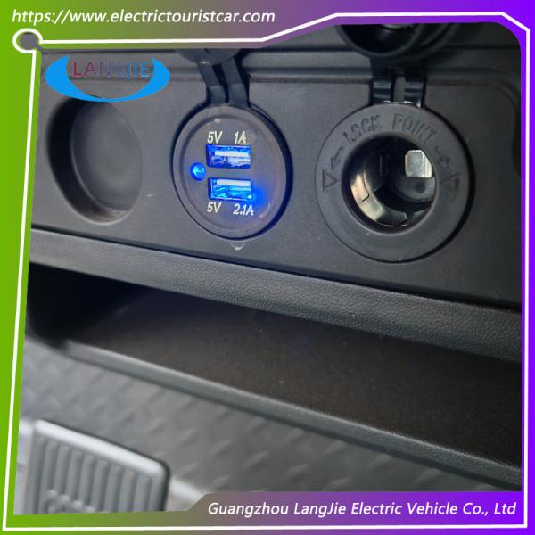 White 2 Passenger Electric Golf Cart Factory AC motor 48V Electric Cargo Vehicle For Park