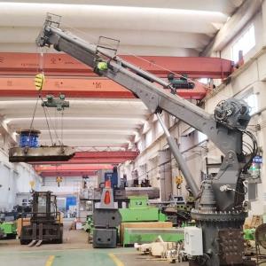 OUCO 2.5T 14M Hydraulic Boat Crane With Extending Boom