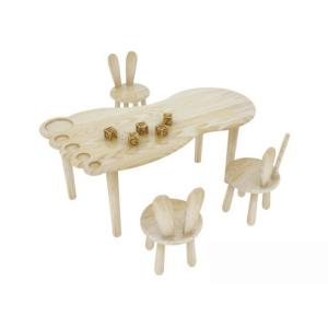 China primary school furniture baby table and chairs in wood material on sale