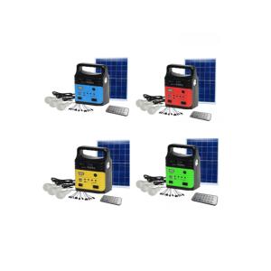 7500mah Portable Solar Power System Kit With Built In FM Radio MP3 Mini Outdoor