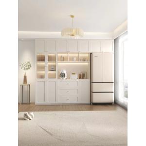 China Hotel Restaurant Luxury Sideboard Cabinets Integrated Wall Embedded Refrigerator Cabinet on sale