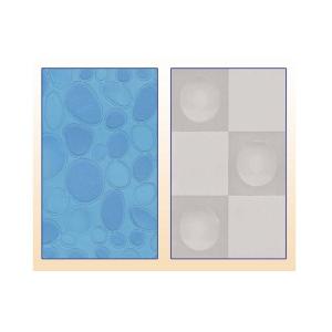 Quality Blue Polyester Modern translucent Shower Curtain Bathroom Accessories for sale