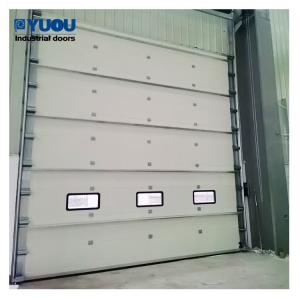 Industrial Sectional Overhead Door Thermal Insulation 75mm 100mm thickness