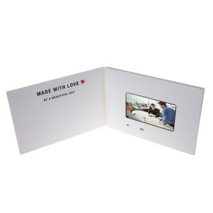 Advertising A4 LCD Video Greeting Card With Rechargeable Battery