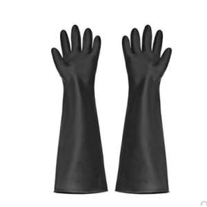China 50Cm Latex Gloves Cleaning Thickening Extra Long Cuff Industrial Latex Gloves on sale