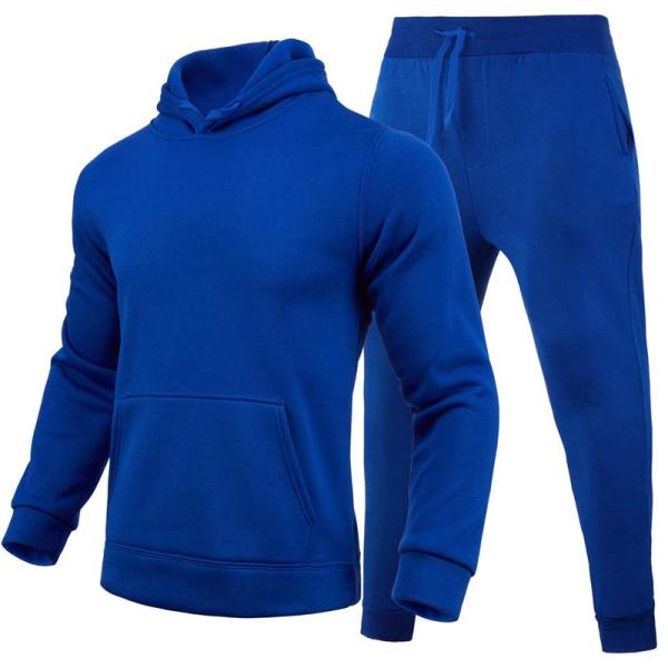 High Quality 100% Polyester Heat Transfer Tracksuit Hoodie Custom Design Plain Men Sweatsuit Sets for Sublimation