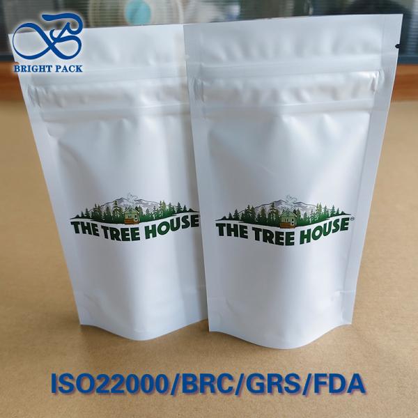 Buy ​Wooden Cabin Print Child-Resistant Pouch  ISO 8317 Push-Twist Lock ≤0.3mm Gravure Precision at wholesale prices