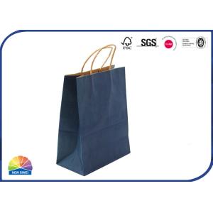 Shopping Medium Kraft Paper Bags Matt Lamination With Handles Customized