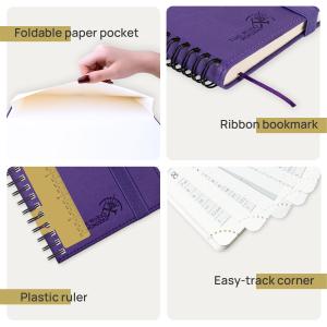 OEM ODM Small ECO Friendly Academic Planner With Plastic Ruler