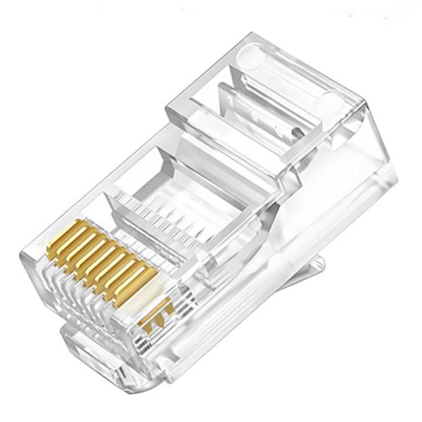 Male RJ45 Connector Cat6 Rubber RJ45 Cable Rj11 Dual Female Connector -40°C- 70°C