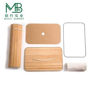 Bamboo Double-Layer Inner Compartment Laundry Hamper For Bathroom