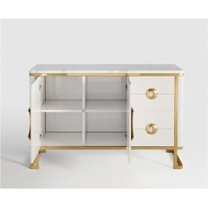 Luxury Hotel Bedside Tables with Drawer , Commercial Modern TV Cabinet