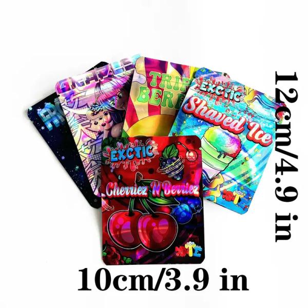 Customized Printing Zipper Custom Mylar Bags Moisture Proof For Food Snacks