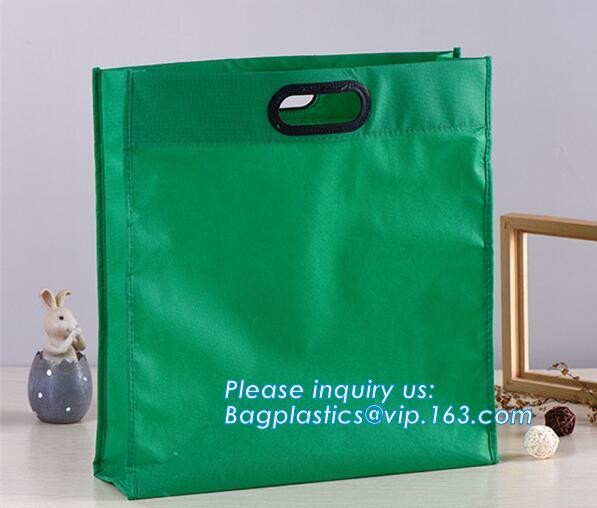 Embossed glossy metallic non woven bag zipper bags, Reusable Shopping Grocery