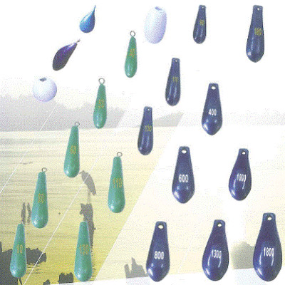 Buy PVC Coating Non Lead Sinkers , Lead Fishing Sinkers Brass Material at wholesale prices