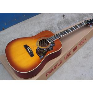 China 2018 New Chibson H-Bird acoustic guitar cherry red GB electric acoustic guitar Free Shipping Chinese Acoustic guitar on sale