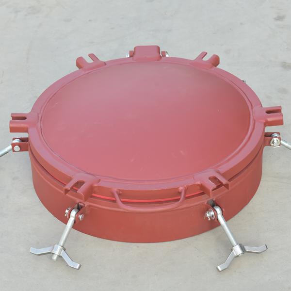 Customized Support DN500 Carbon Steel Concentrated Sulfuric Acid Quick-open Manhole Cover for Tanker