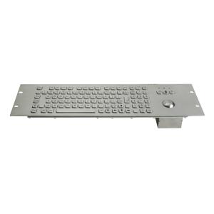PS2 19U Stainless Steel Industrial Keyboard 400DPI IP65 Static