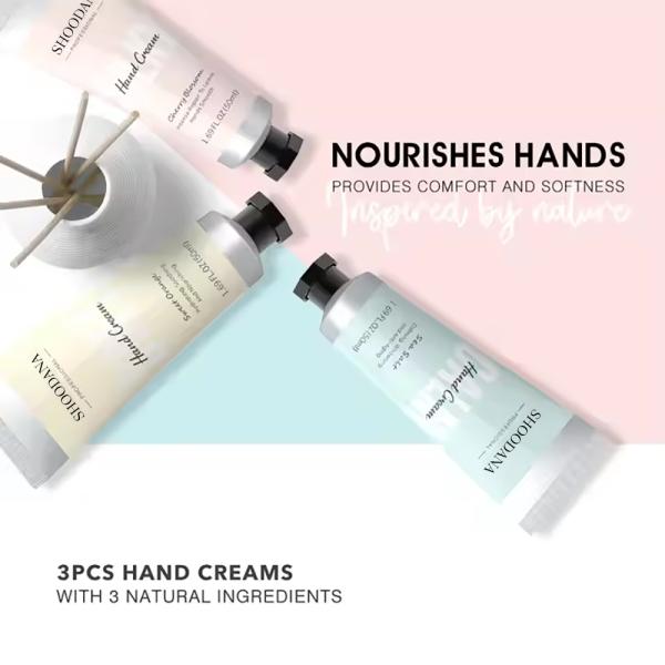 Hand Cream application demonstration
