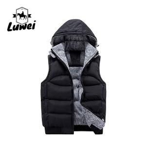 China Custom Utility Warm Thick Waistcoat Utility Cotton Stand Collar Zipper