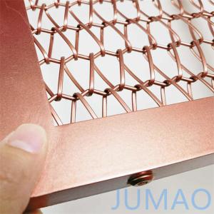 1x3 Copper Metal Mesh Divider Wall Partitions Cutomized