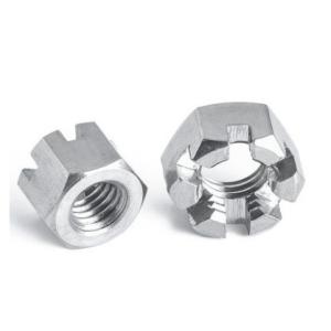 Automotive Industry Hex Castle Slotted Nuts with 304 Stainless Plating