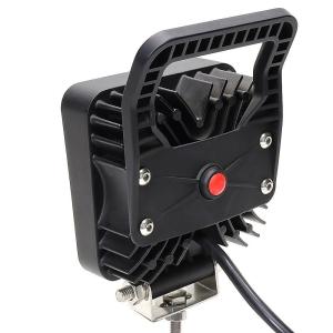 Square Tractor Spot Lights 27W LED Work Headlight IP67 With Switch