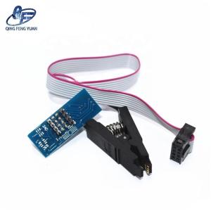For SOIC8 SOP8 Flash Chip IC Test Clip with SPI Cable Programmer TL866A/C Wide