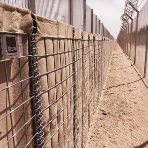 MIL 10 Heavy Zinc Coating Hesco Barrier As Interim Solution To Near Term Flood