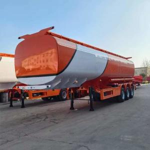 China Semi Trailer Used Fuel Tanker For Petrochemical Diesel Delivery on sale