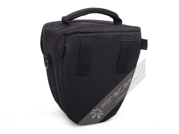 Mens Personalized Black 600D Polyester SLR Camera Pouch, Polyester & Velvet