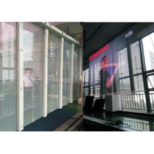 P15.6 Indoor Transparent Led Display Screen And Led Wall Clock For Shop Mall