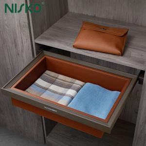 China Pull-Out Clothes Box Wardrobe Closet Organizer Concealed Slide Storage Basket Accessories on sale