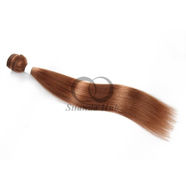 #30 Medium Auburn Straight Remy Human Hair Bundles Sew In Weave Bundles Brazilian Bundle Deals