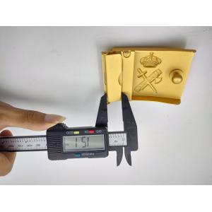 Gold Plating Military Style Belt Buckle With Customized Pattern